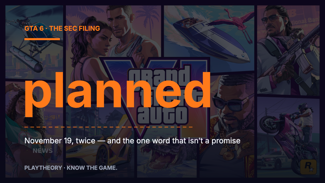 Take-Two Put GTA 6’s November 19 Date in an SEC Filing — Here’s the One Word That Isn’t a Promise