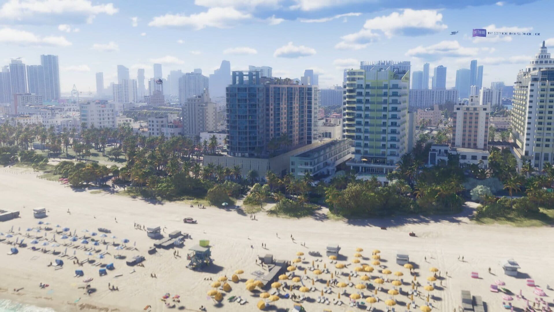 Daytime skyline of Vice City in Grand Theft Auto VI