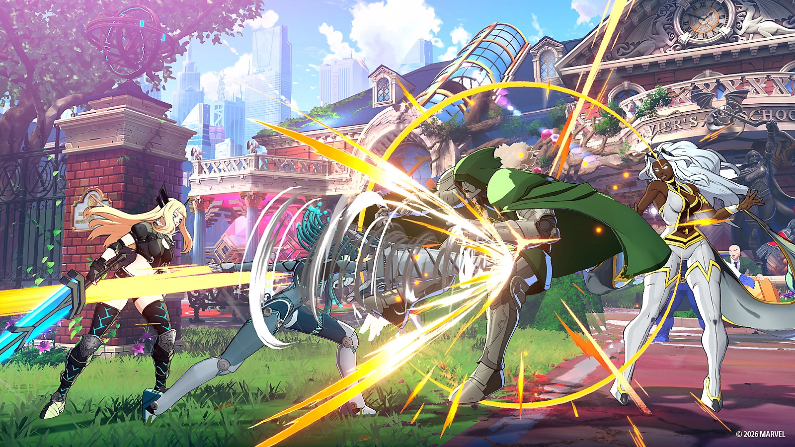 A fight in progress in Marvel Tokon: Fighting Souls on PS5. Image: Arc System Works and Marvel.
