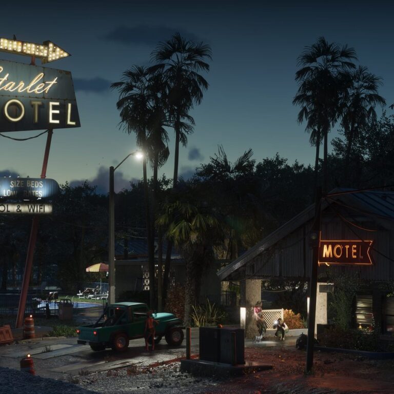 Port Gellhorn in Grand Theft Auto VI, official Rockstar Games press screenshot.