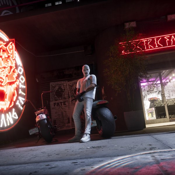 Official Rockstar Games image of the Electric Fang Tattoo from Grand Theft Auto VI