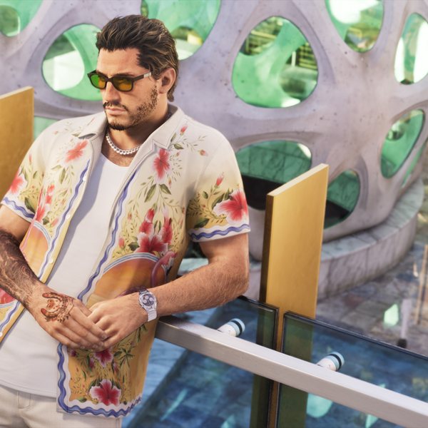 Official Rockstar Games image of the Vice City Styles from Grand Theft Auto VI