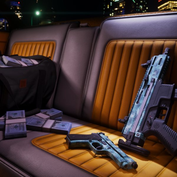Official Rockstar Games image of the Vintage weapon pattern from Grand Theft Auto VI