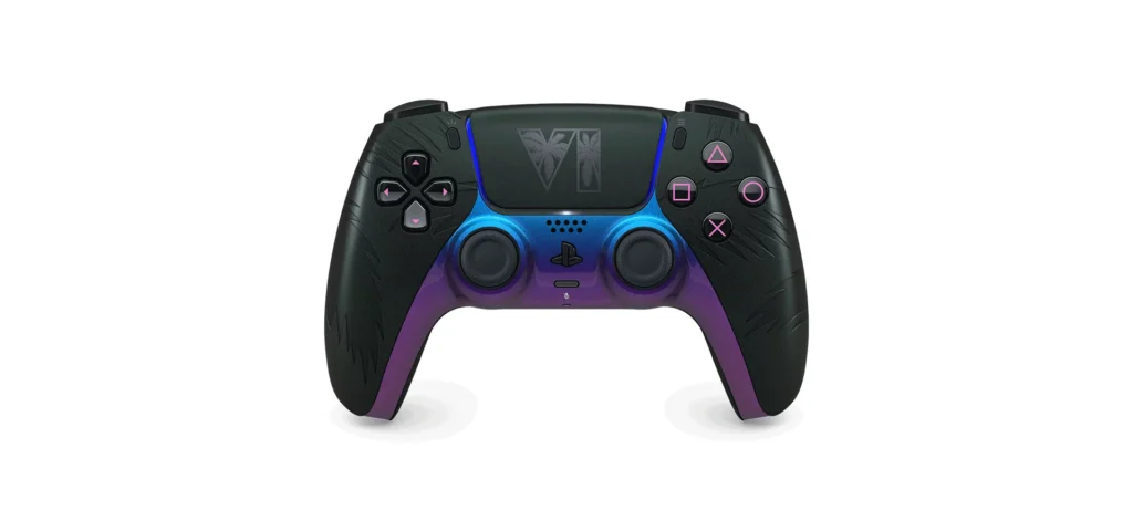 The black limited-edition Grand Theft Auto VI DualSense controller. Image: Sony.
