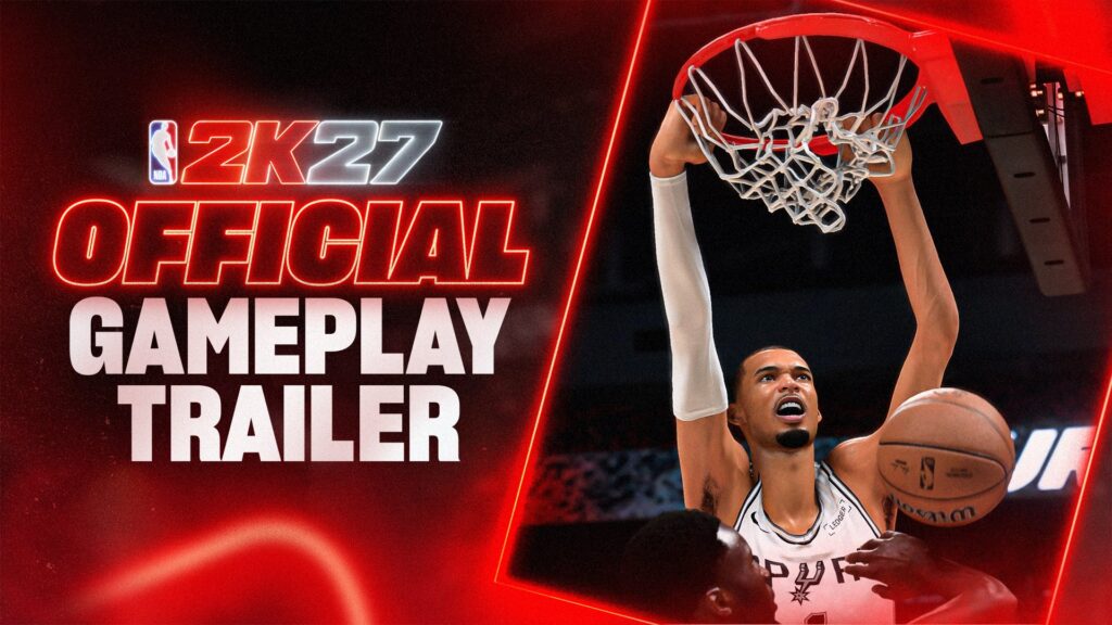 NBA 2K27 gameplay trailer key art