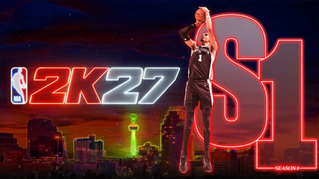 NBA 2K27 Season 1 key art with Victor Wembanyama