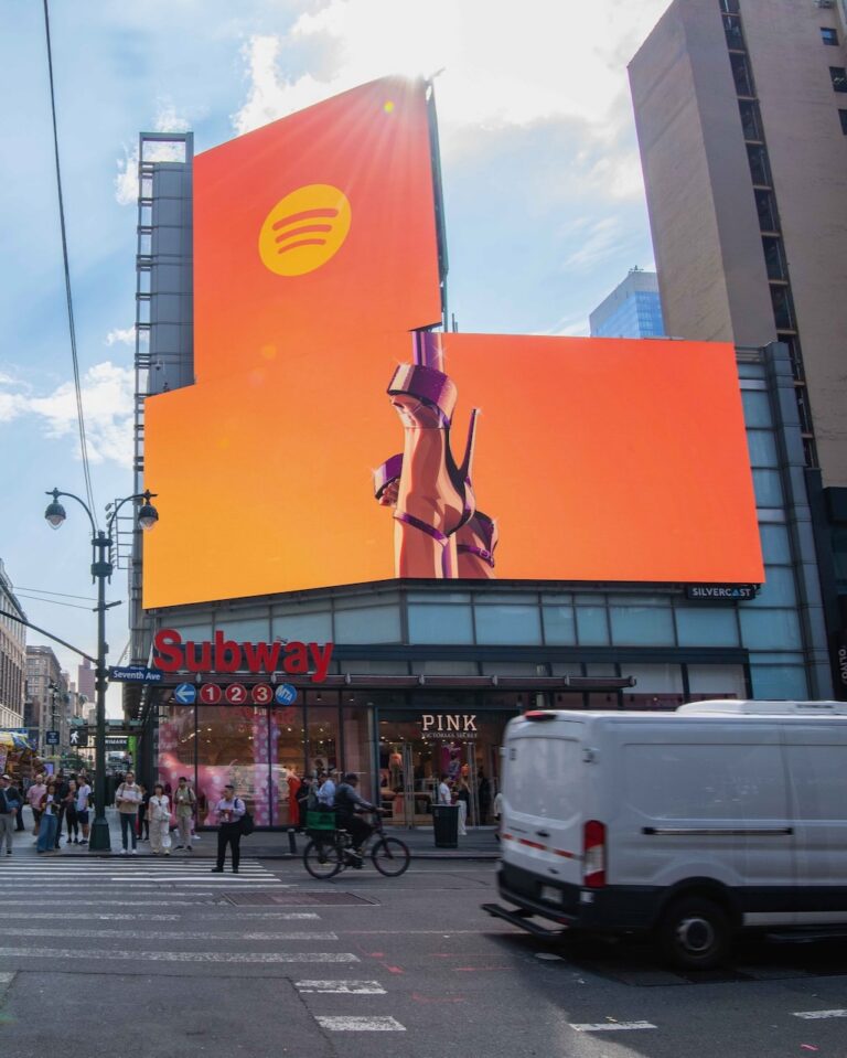 Spotify billboard with GTA VI artwork in New York, 16 September 2026. Image: Spotify, via X